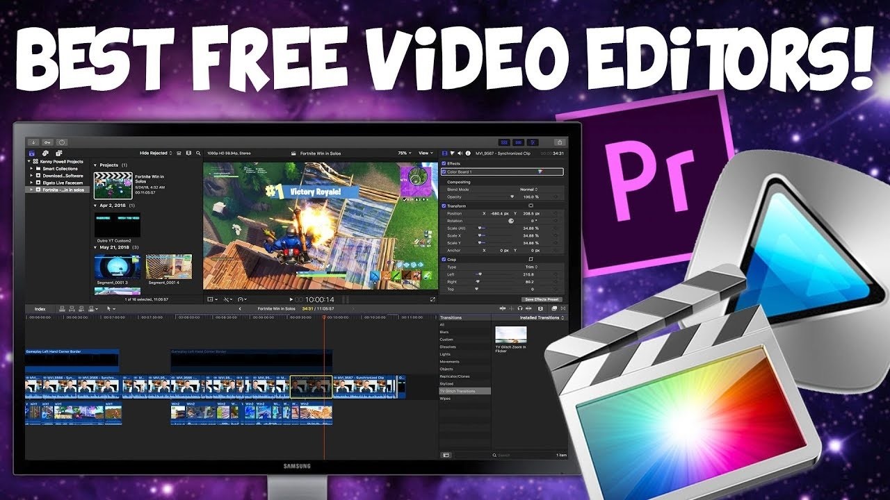 Free video editing Five computer softwares
