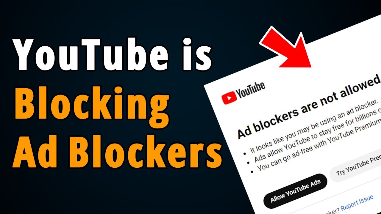 Ad blockers are not allowed on YouTube : User using alternative ways