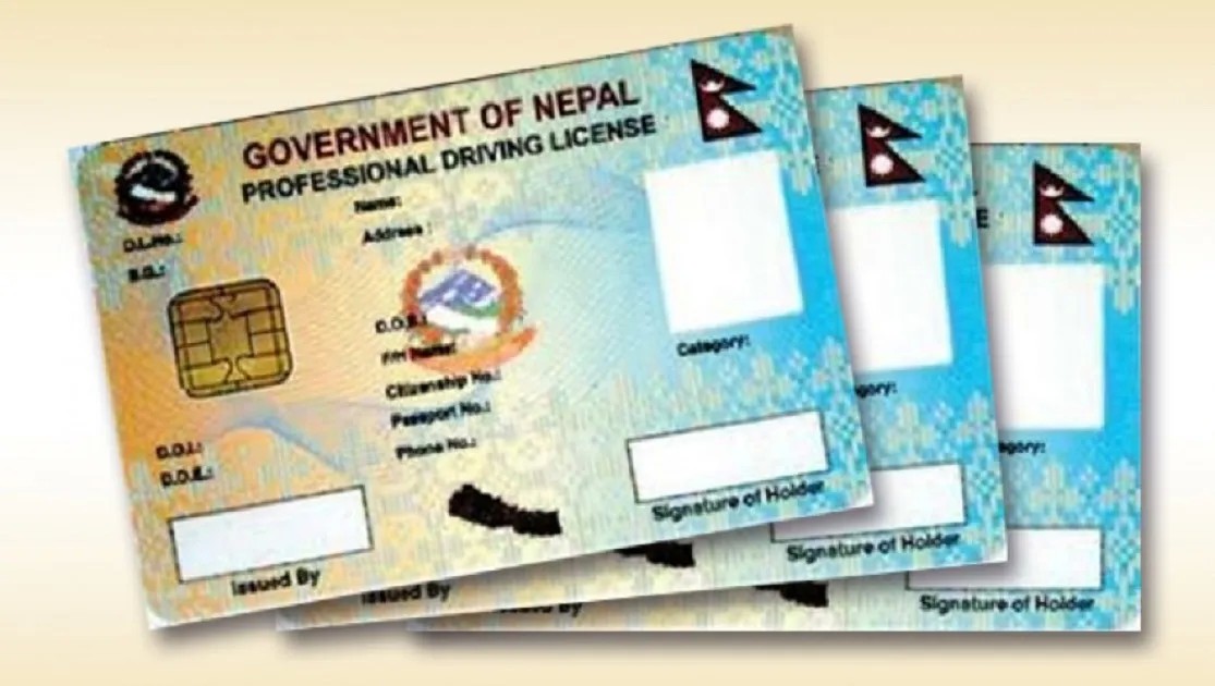 Driver's license Tax revenue can be paid online in Nepal