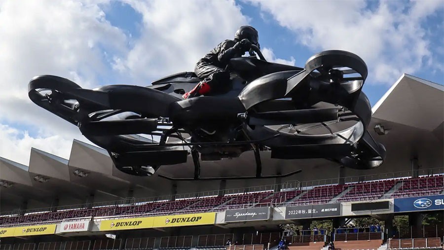 Japan builds flying motorcycle, valued at 80 million