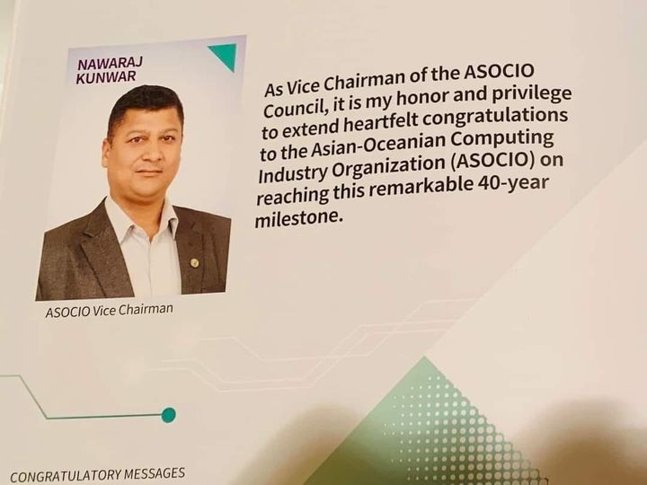 Nawaraj Kunwar Re-elected vice president of (ASOCIO) Japan